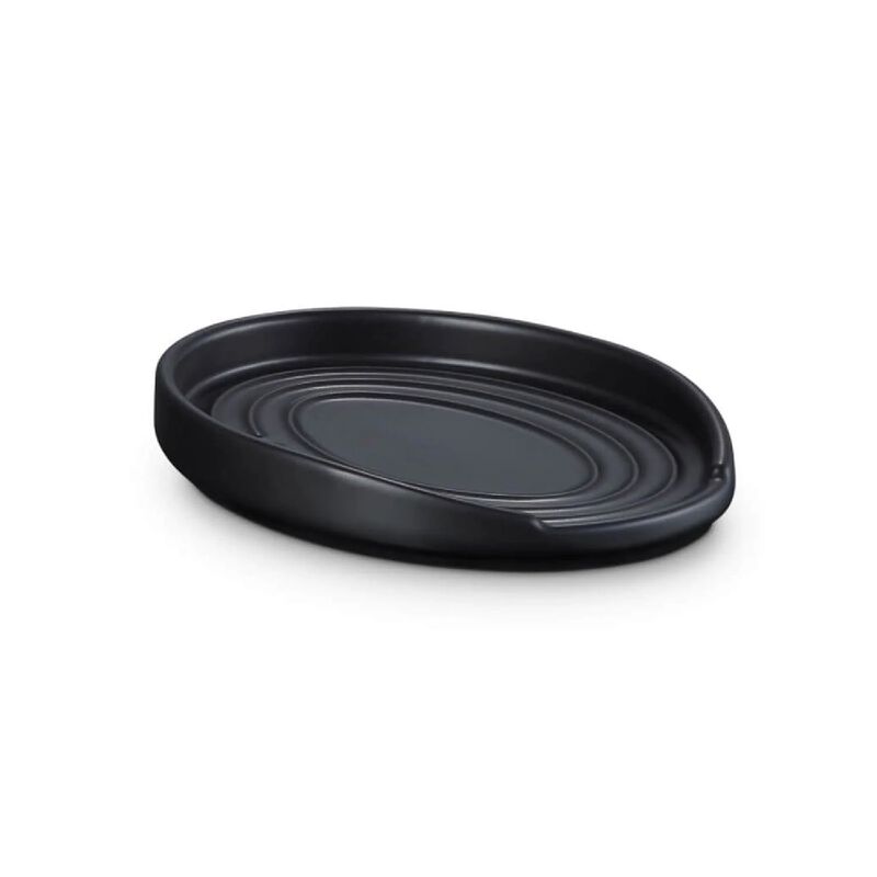 Le Creuset Oval Spoon Rest - Satin Black image number 0